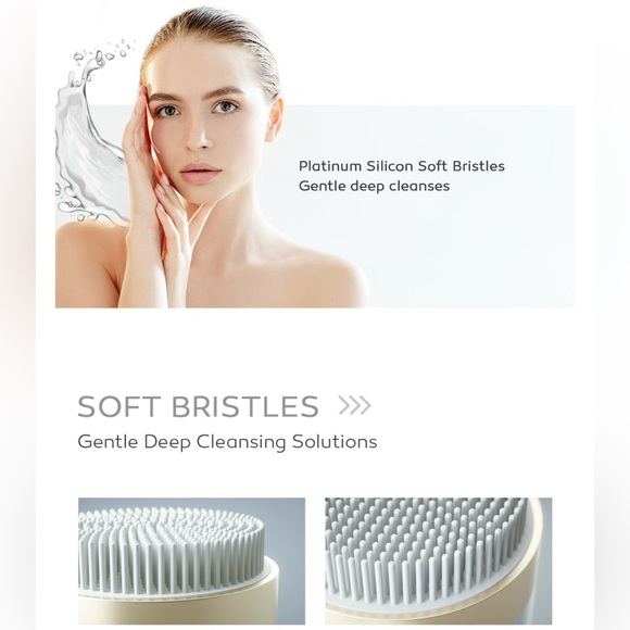 Titanium Ion Skincare Enhancer & Silicone Sonic Face Scrubber (1 Beige, 1 Black) - Picture 9 of 13